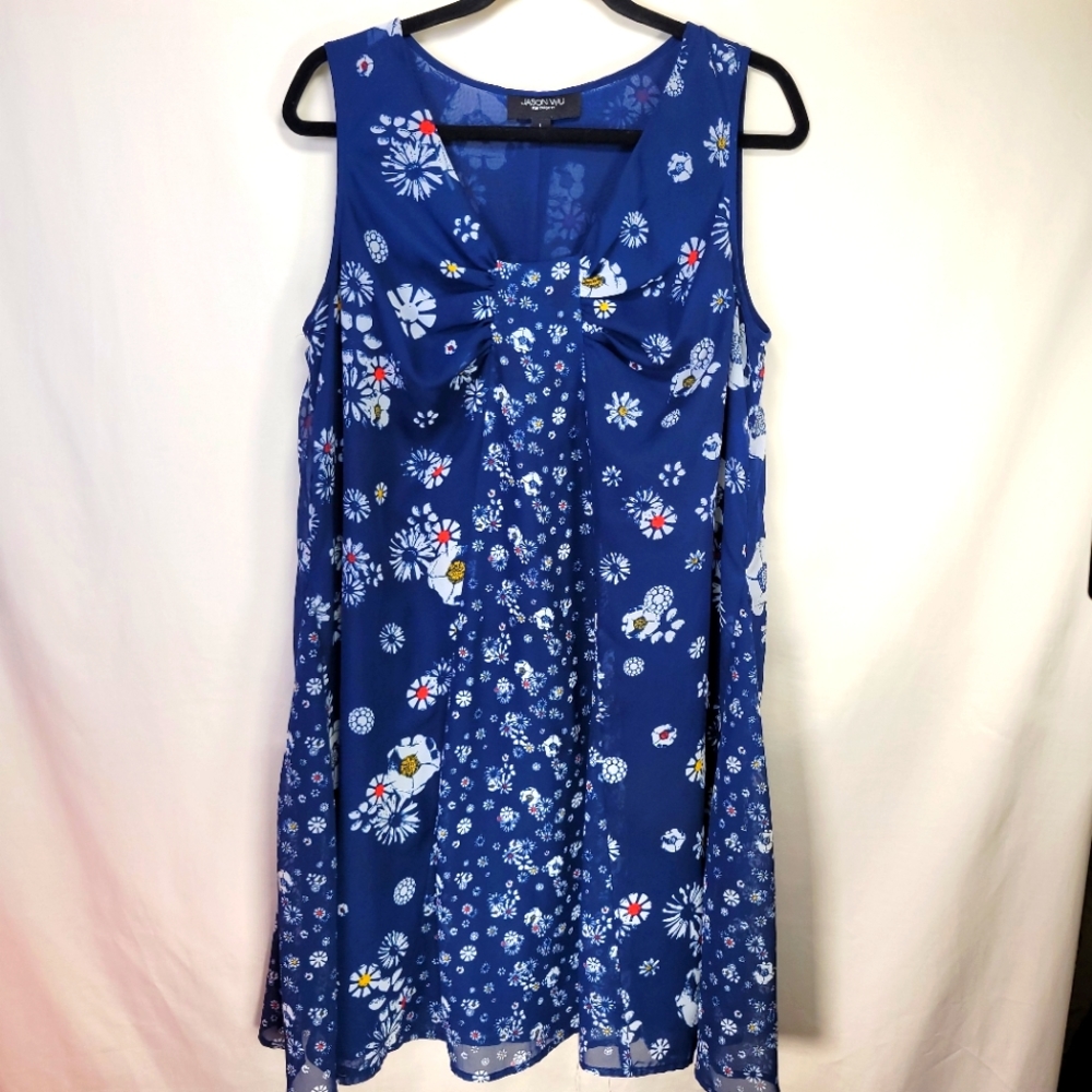 Jason Wu For Target Daisy Print Fit N Flare Sleevless Easy Care Dress